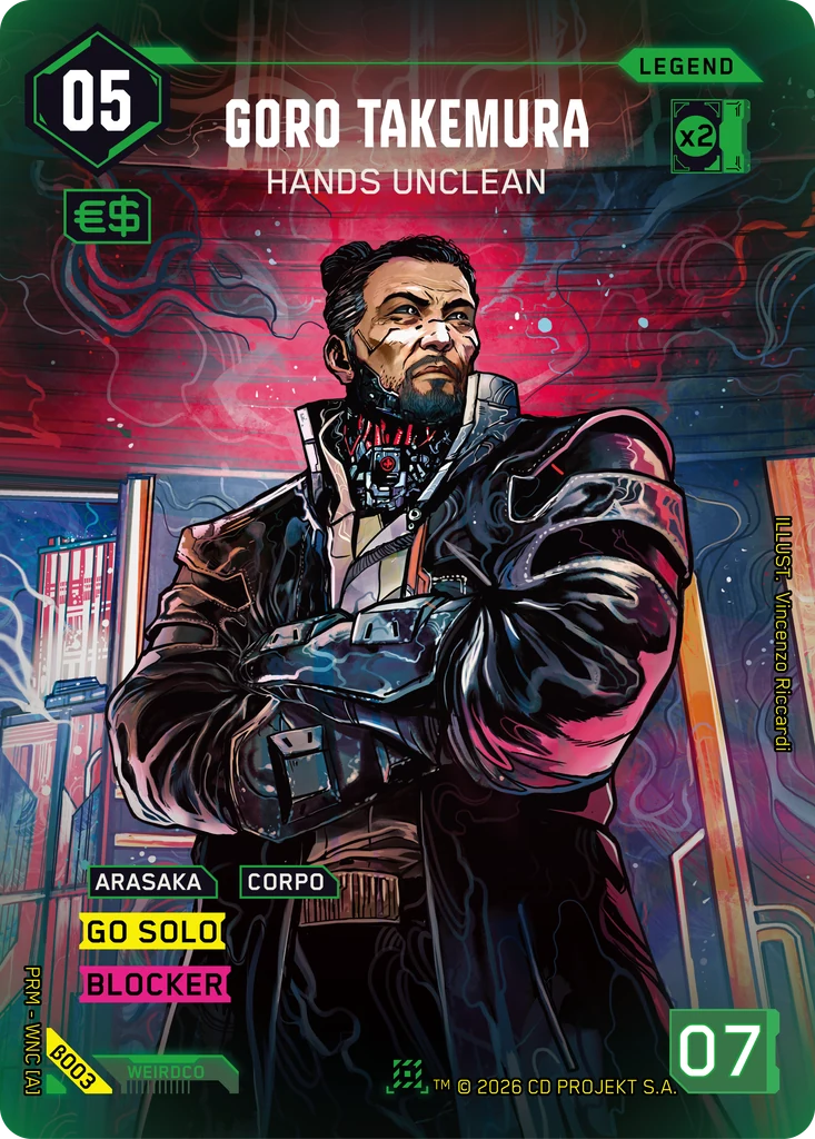 Goro Takemura — Hands Unclean #PRM-B003 Box Topper