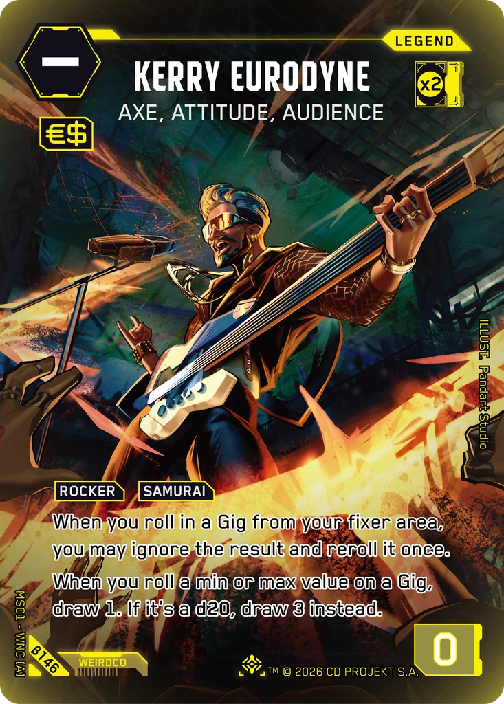 Kerry Eurodyne — Axe, Attitude, Audience #B146 Iconic Legend