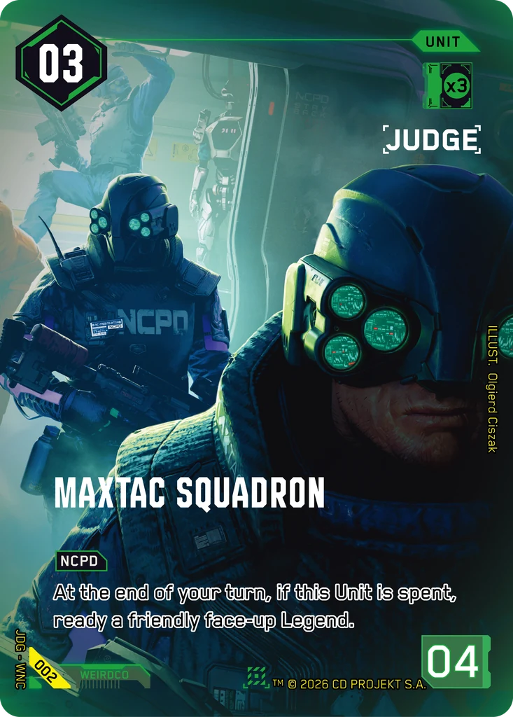 MaxTac Squadron #002 Judge Promos