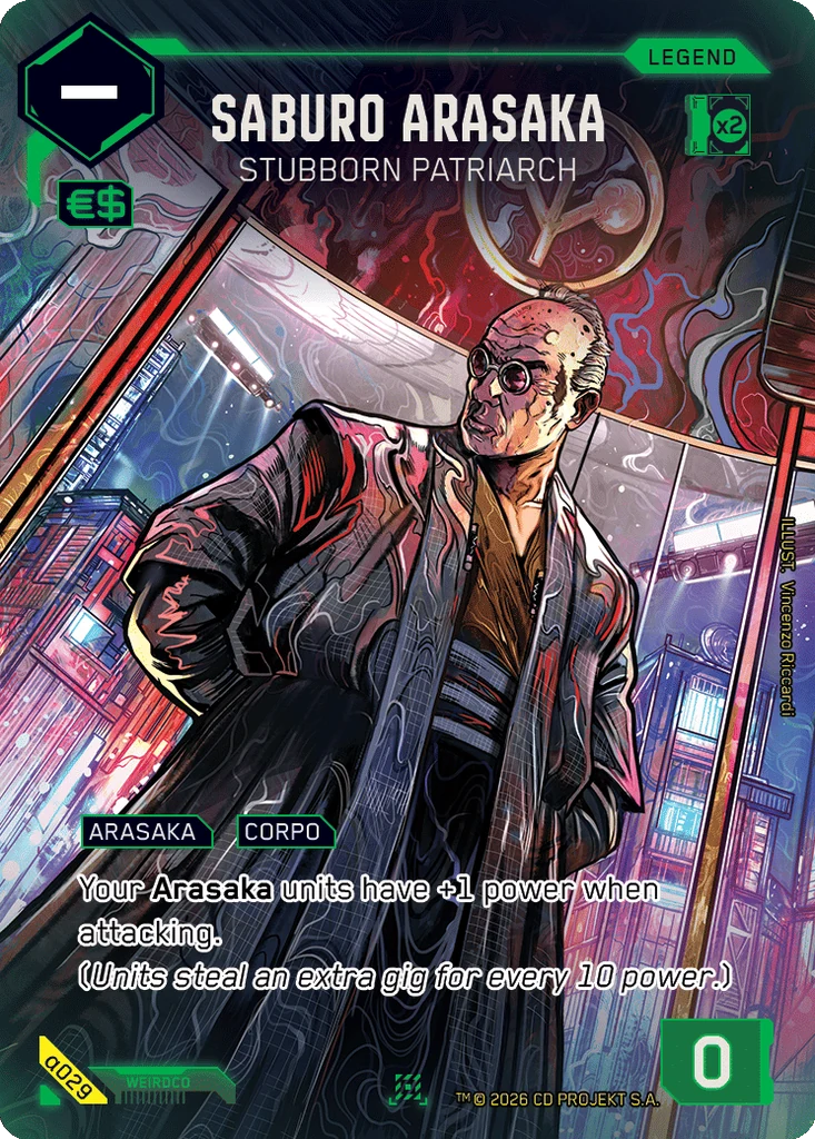 Saburo Arasaka — Stubborn Patriarch