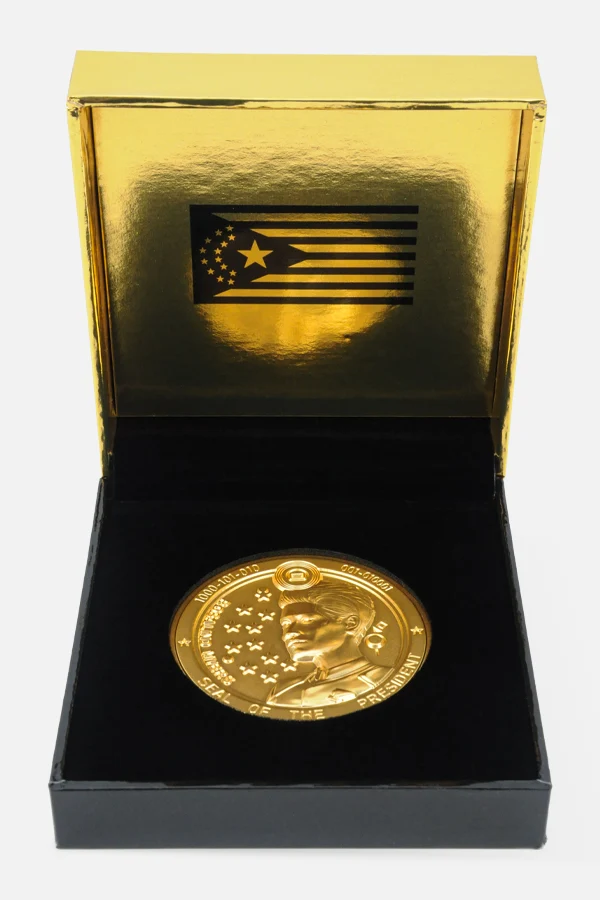 CYBERPUNK 2077 24K GOLD PLATED NUSA CHALLENGE COIN
