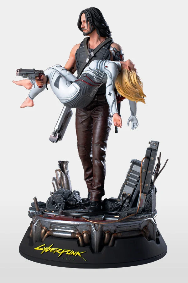 CYBERPUNK 2077 JOHNNY AND ALT STATUE